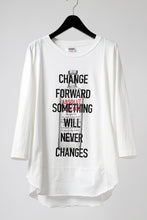 画像をギャラリービューアに読み込む, CHANGES VINTAGE REMAKE MULTI PANEL THREE-QUARTER SLEEVE TEE (WHITE #B)