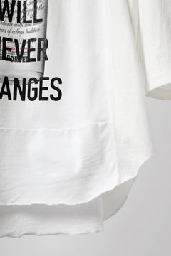 画像をギャラリービューアに読み込む, CHANGES VINTAGE REMAKE MULTI PANEL THREE-QUARTER SLEEVE TEE (WHITE #B)