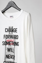 画像をギャラリービューアに読み込む, CHANGES VINTAGE REMAKE MULTI PANEL THREE-QUARTER SLEEVE TEE (WHITE #B)