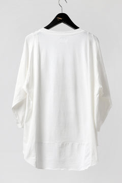 画像をギャラリービューアに読み込む, CHANGES VINTAGE REMAKE MULTI PANEL THREE-QUARTER SLEEVE TEE (WHITE #B)