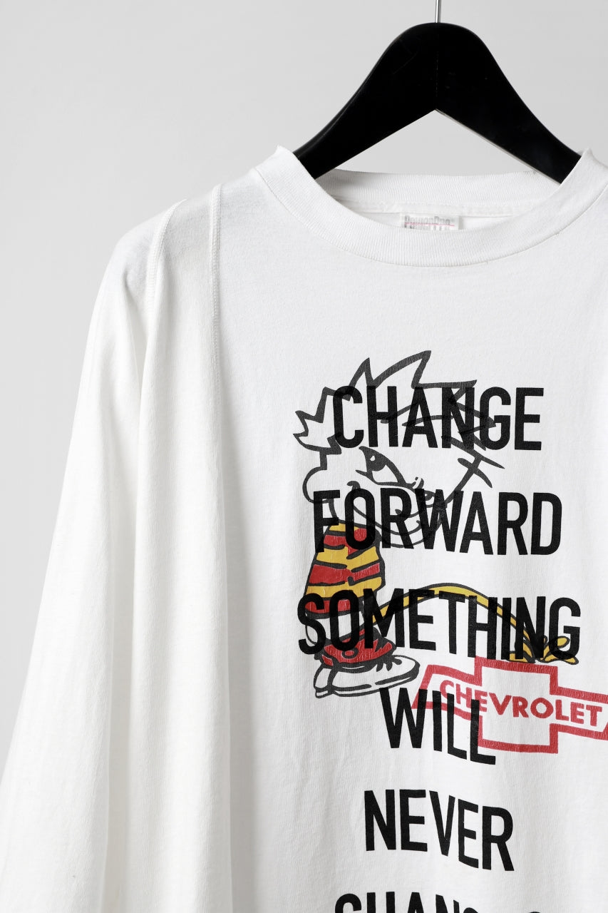 CHANGES VINTAGE REMAKE MULTI PANEL THREE-QUARTER SLEEVE TEE (WHITE #A)