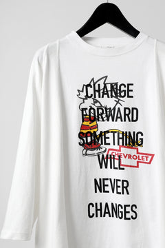 画像をギャラリービューアに読み込む, CHANGES VINTAGE REMAKE MULTI PANEL THREE-QUARTER SLEEVE TEE (WHITE #A)