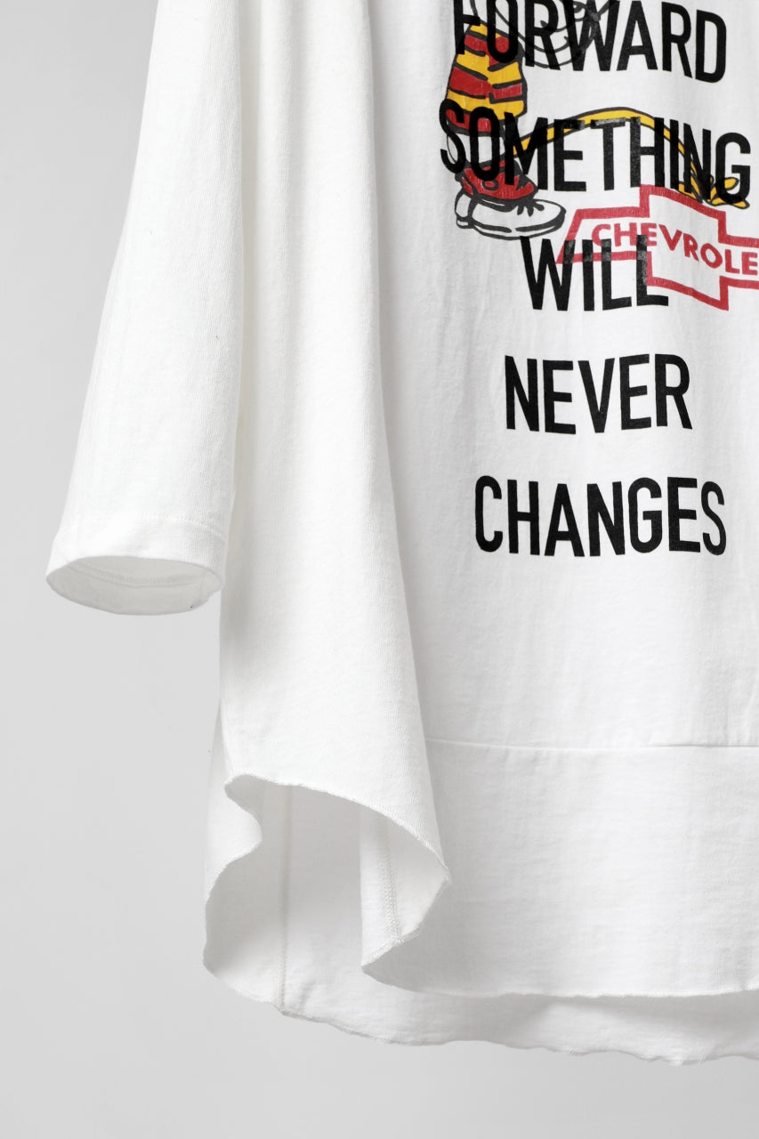 CHANGES VINTAGE REMAKE MULTI PANEL THREE-QUARTER SLEEVE TEE (WHITE #A)