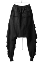 画像をギャラリービューアに読み込む, A.F ARTEFACT MILITARY SAROUEL PANTS / MULTI-COMBINATION (REACTIVE DYED BLACK)