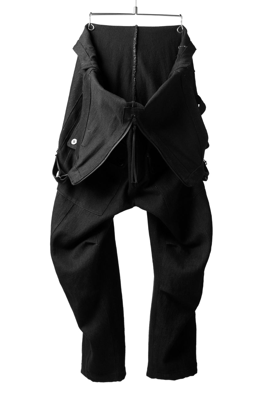 A.F ARTEFACT OVERALLS / COMBINATION DENIM (ALL BLACK)