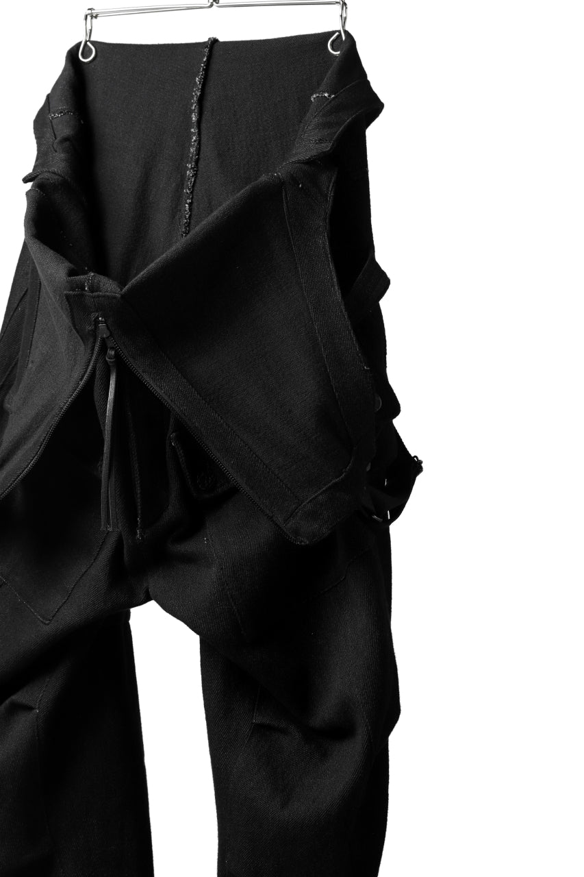 A.F ARTEFACT OVERALLS / COMBINATION DENIM (ALL BLACK)