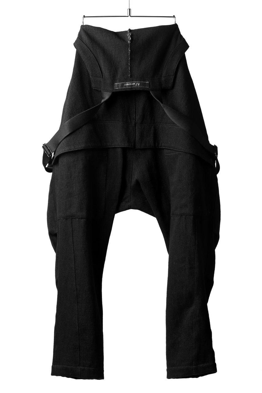 A.F ARTEFACT OVERALLS / COMBINATION DENIM (ALL BLACK)