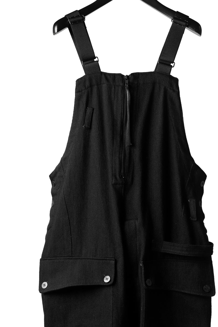 A.F ARTEFACT OVERALLS / COMBINATION DENIM (ALL BLACK)