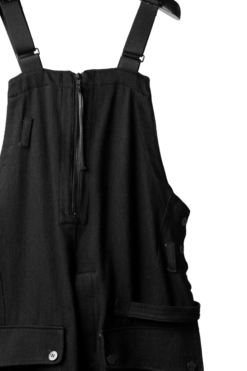 A.F ARTEFACT OVERALLS / COMBINATION DENIM (ALL BLACK)