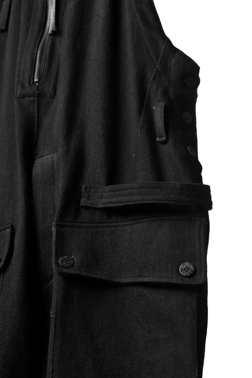 A.F ARTEFACT OVERALLS / COMBINATION DENIM (ALL BLACK)