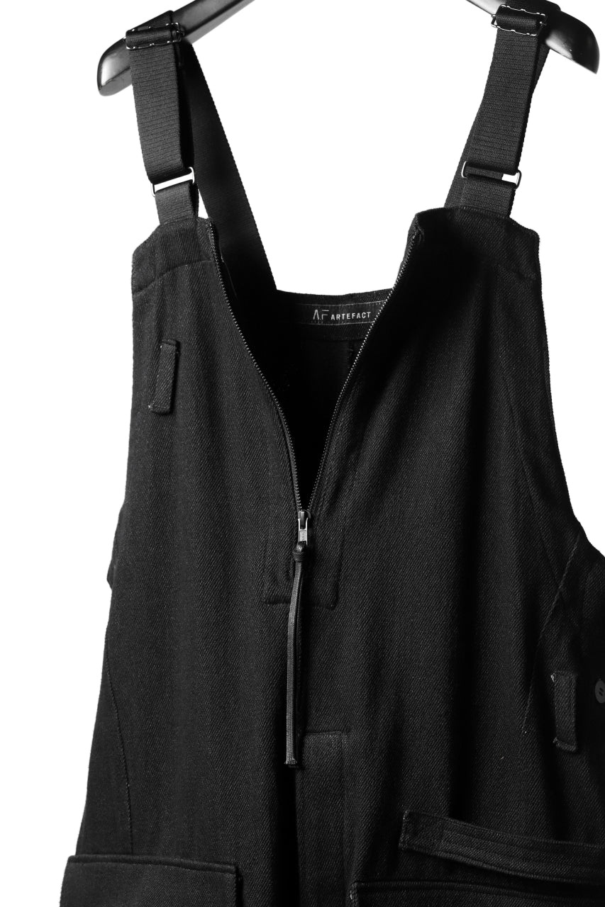 A.F ARTEFACT OVERALLS / COMBINATION DENIM (ALL BLACK)