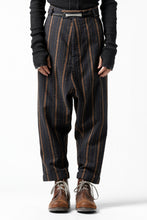 Load image into Gallery viewer, Nostra Santissima LOW CROTCH STRIPE PANTS (INDIGO x BROWN)