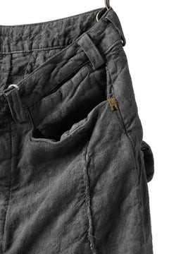 画像をギャラリービューアに読み込む, _vital curved narrow pants / japanese-ink dyed linen (GREY)