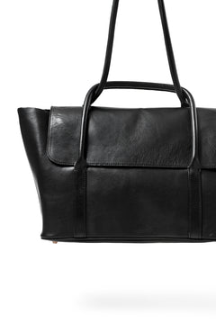 画像をギャラリービューアに読み込む, ierib ONE SHOULDER BOSTON BAG #2 / smooth horse leather (BLACK)