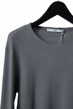 Load image into Gallery viewer, daub DYEING LONG SLEEVE CUTSEWN / C.JERSEY (GREY)