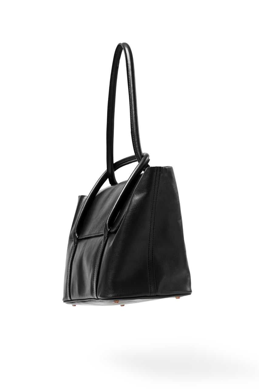 ierib ONE SHOULDER BOSTON BAG #2 / smooth horse leather (BLACK)