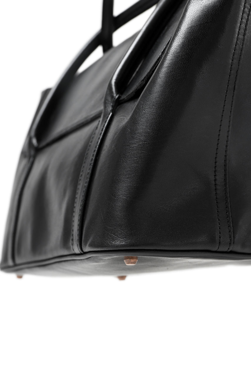 ierib ONE SHOULDER BOSTON BAG #2 / smooth horse leather (BLACK)