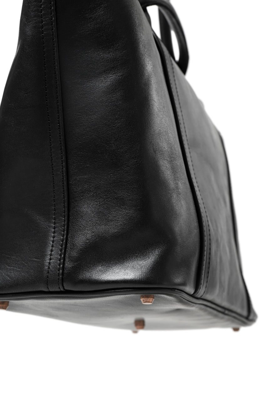 ierib ONE SHOULDER BOSTON BAG #2 / smooth horse leather (BLACK)