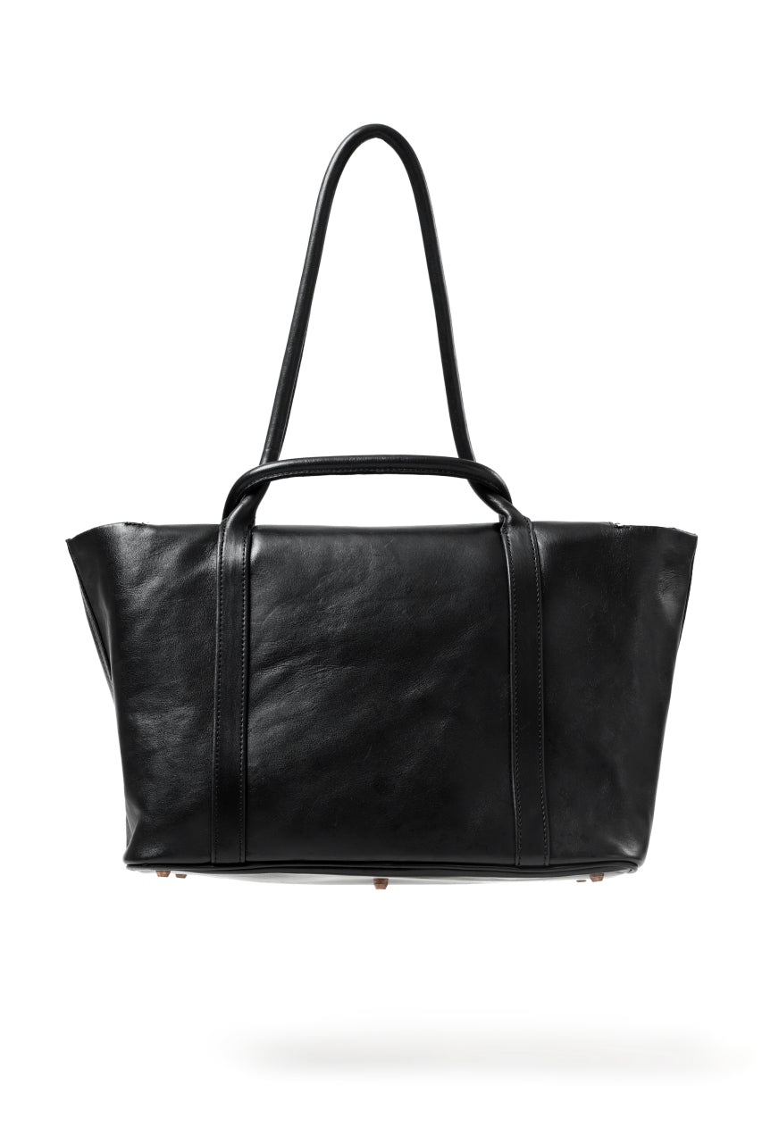 ierib ONE SHOULDER BOSTON BAG #2 / smooth horse leather (BLACK)