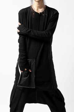 画像をギャラリービューアに読み込む, A.F ARTEFACT exclusive MULITI COMBINED PULLOVER (BLACK×CHECK)