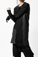 画像をギャラリービューアに読み込む, A.F ARTEFACT exclusive MULITI COMBINED PULLOVER (BLACK×CHECK)