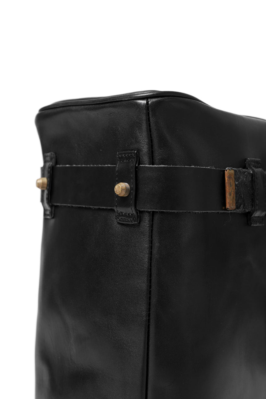 ierib VOYGER 30 HAND BAG / smooth horse leather (BLACK)