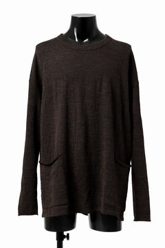 画像をギャラリービューアに読み込む, KLASICA DOZE SIDE POCKET WIDE BODY PULL / JACQUARD KNIT JERSEY (DARK OLIVE)