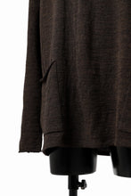 画像をギャラリービューアに読み込む, KLASICA DOZE SIDE POCKET WIDE BODY PULL / JACQUARD KNIT JERSEY (DARK OLIVE)