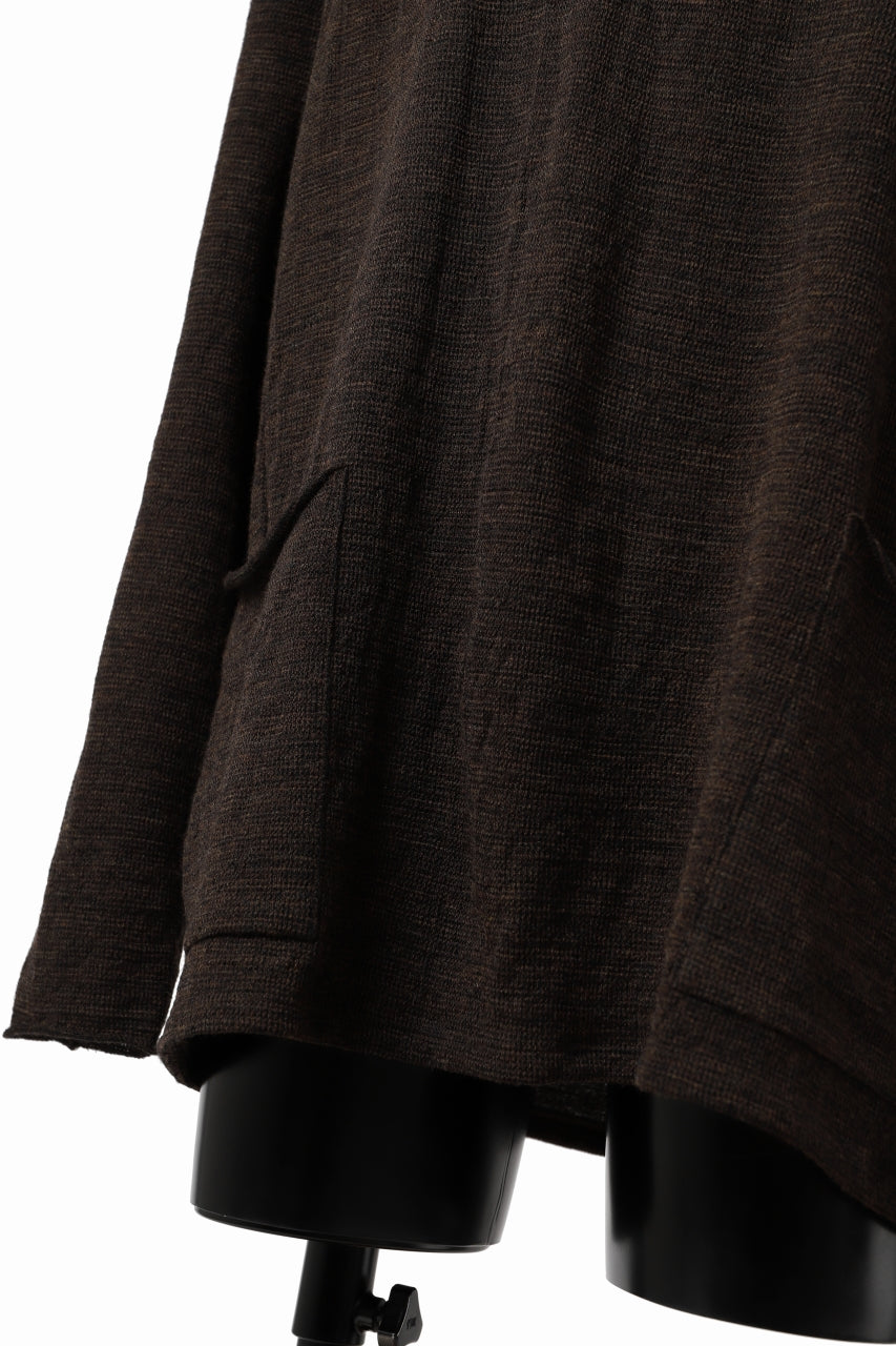 画像をギャラリービューアに読み込む, KLASICA DOZE SIDE POCKET WIDE BODY PULL / JACQUARD KNIT JERSEY (DARK OLIVE)