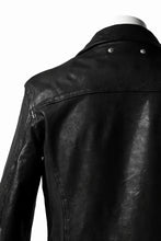 Load image into Gallery viewer, BACKLASH THE LINE DOUBLE BREASTED JACKET / ITALY CALF