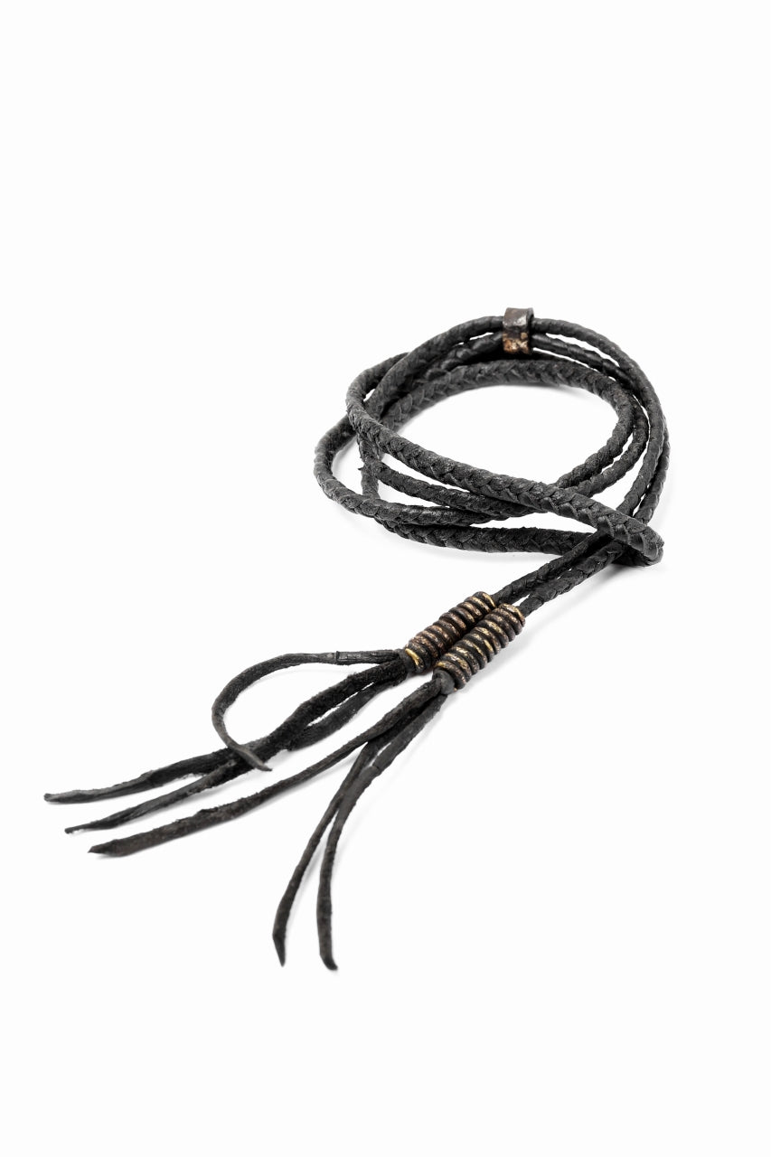 Load image into Gallery viewer, BLOW by JUN UEZONO exclusive HANDBRAID LEATHER CORD WITH BARREL