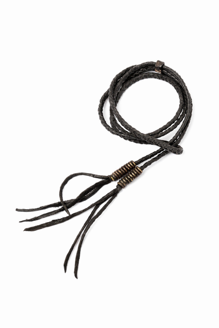 Load image into Gallery viewer, BLOW by JUN UEZONO exclusive HANDBRAID LEATHER CORD WITH BARREL