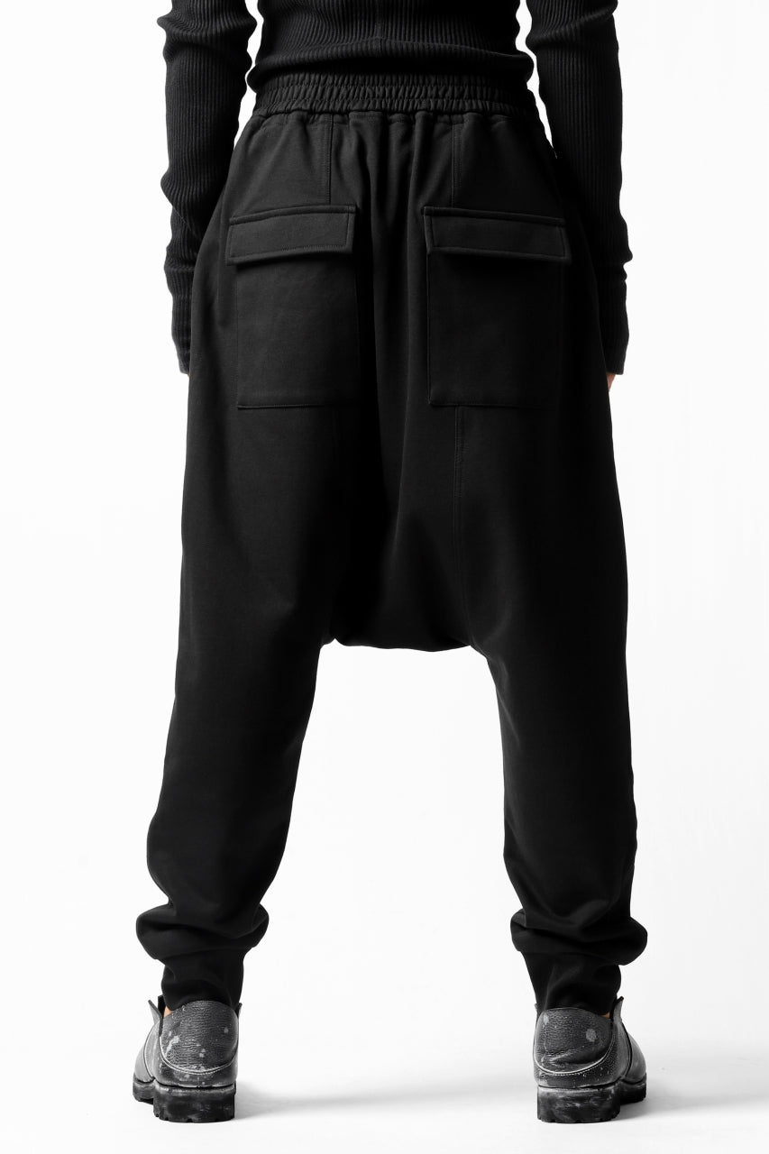 JOE CHIA DROPPED CROTCH SWEAT PANTS (BLACK)