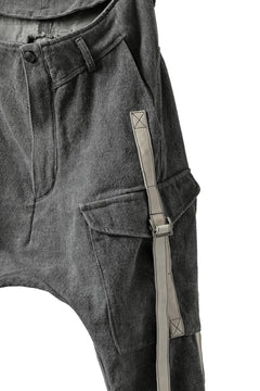 画像をギャラリービューアに読み込む, incarnation DROPCROTCH ARMY PANTS MP-1S / CANVAS + HORSE LEATHER (GREY)