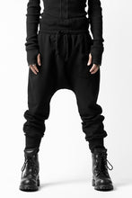 Load image into Gallery viewer, Pxxx OFF by PAL OFFNER EASY DRAPED PANTS / STRETCH COTTON SWEAT (BLACK)