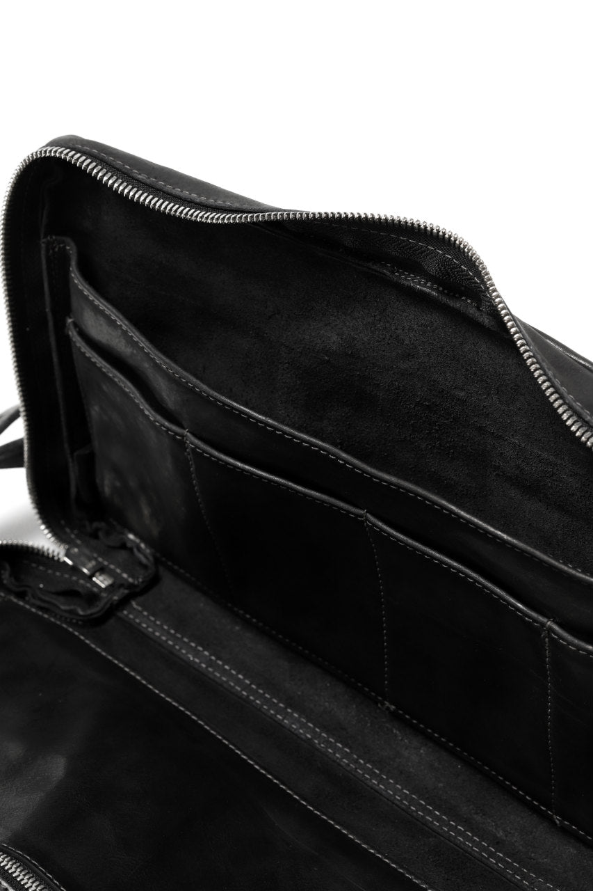 画像をギャラリービューアに読み込む, incarnation 2WAY STRAP-CLUTCH BAG / CALF SHOULDER (BLACK)