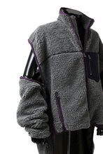 画像をギャラリービューアに読み込む, FACETASM HIGH-LOW ZIPPER FLEECE JACKET (GREY)