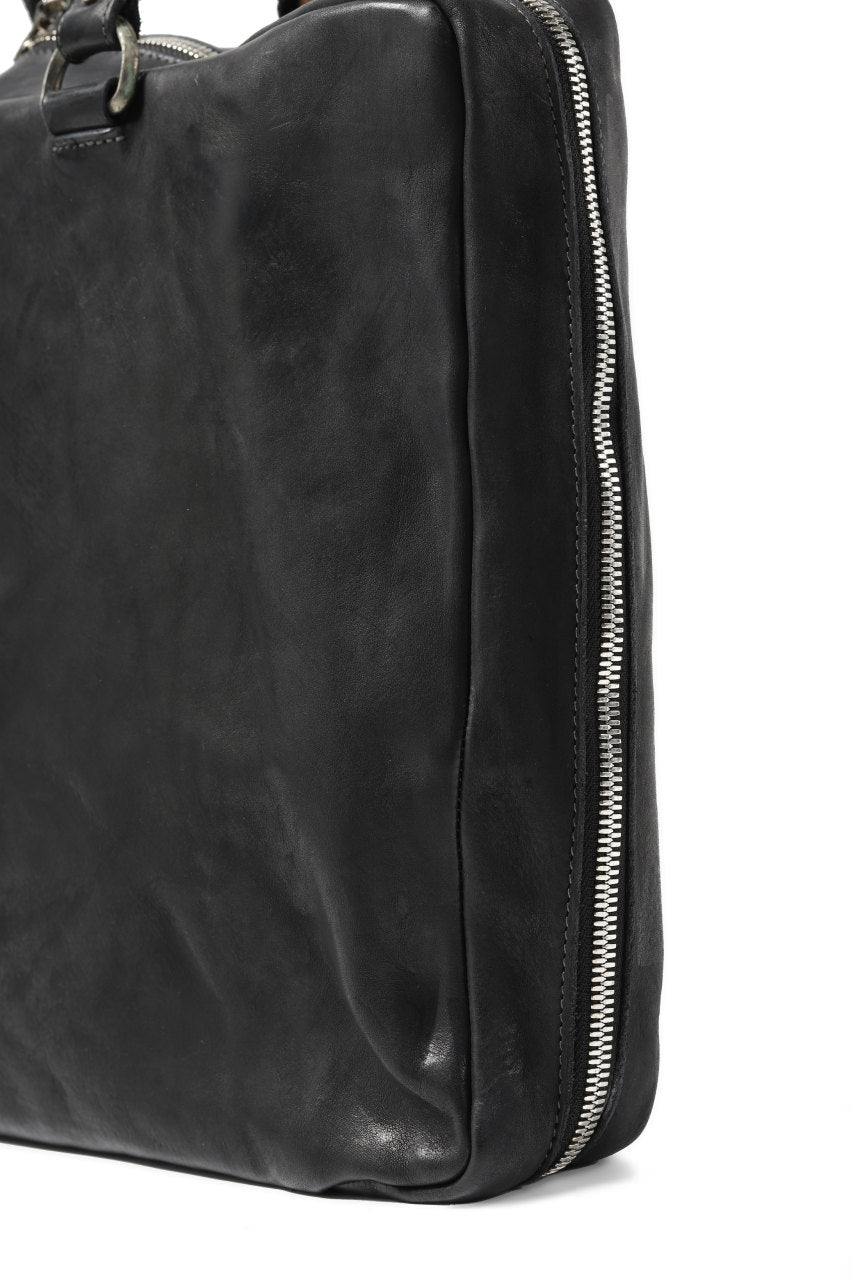 Load image into Gallery viewer, incarnation CALF LEATHER ZIP TOTE/BRIEF BAG #3 (BLACK)