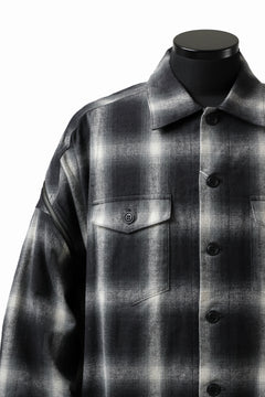 画像をギャラリービューアに読み込む, FACETASM CHECK ZIPPER SHIRT (BLACK)