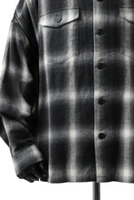 画像をギャラリービューアに読み込む, FACETASM CHECK ZIPPER SHIRT (BLACK)