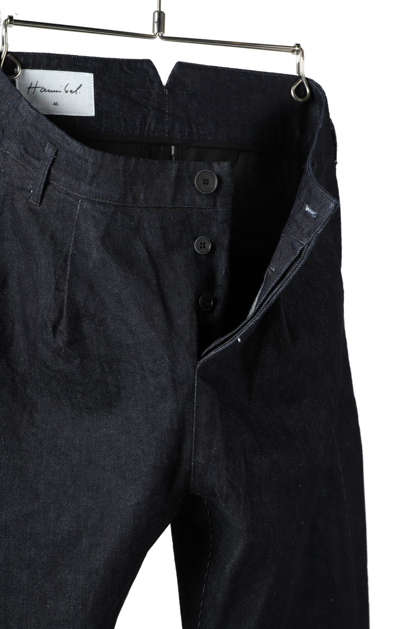 Hannibal. Cropped Trousers Natural Fit / harriet 194. (INDIGO BLUE)