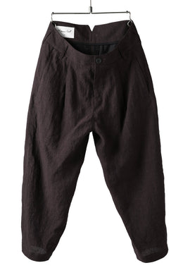 Hannibal. Wide Cropped Trousers / harriet 194. (BURGUNDY)