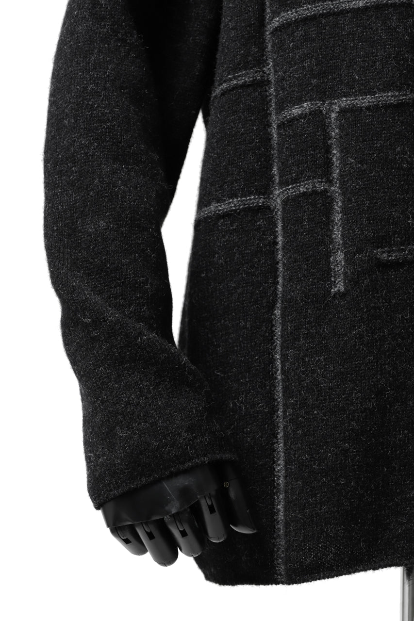 YUTA MATSUOKA knit sweater / shetland wool (black)
