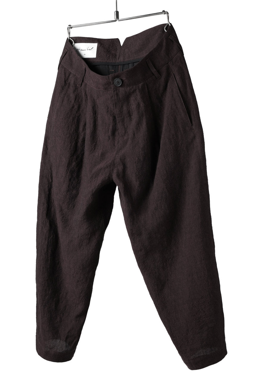 Hannibal. Cropped Trousers Natural Fit / harriet 194. (BURGUNDY)