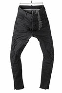 masnada LINED SLIM PANT / UN DENIM ELASTICIZZATO LAVATO (BLACK STENCIL)