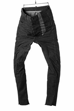 Load image into Gallery viewer, masnada LINED SLIM PANT / UN DENIM ELASTICIZZATO LAVATO (BLACK STENCIL)