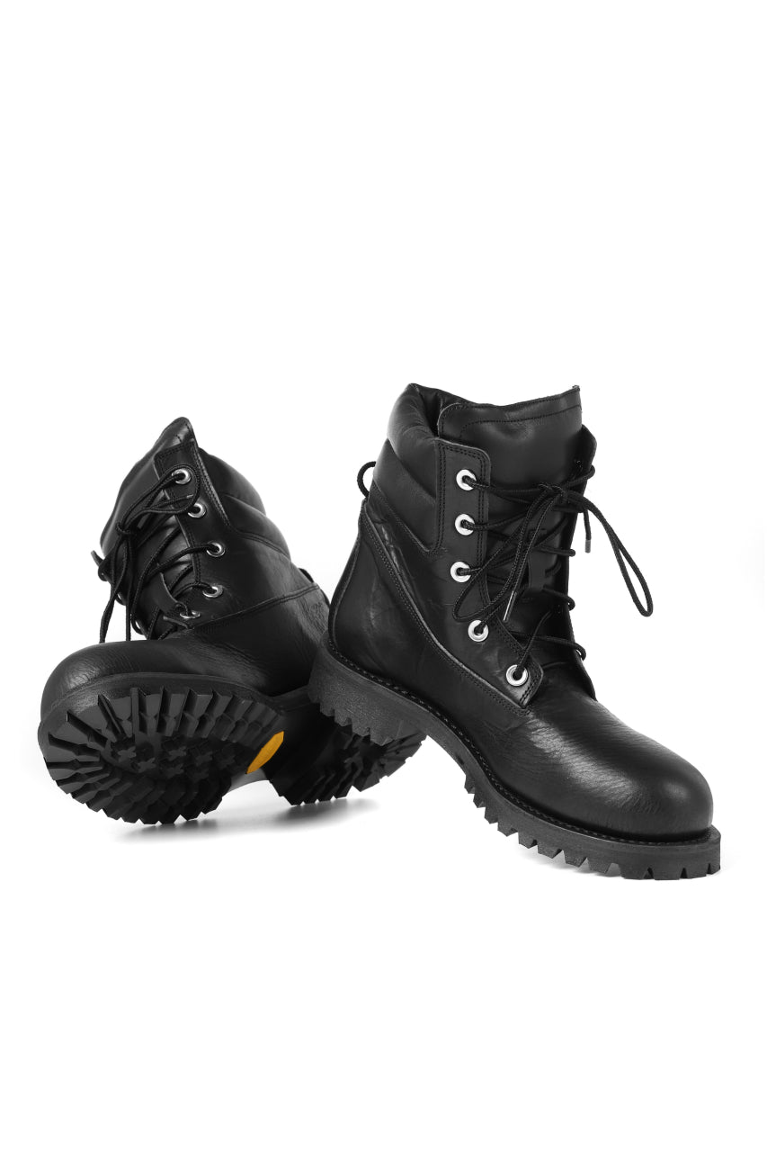 Portaille exclusive LEX-W20 TREK Laced Boots / VACCHETTA SMOOTH (BLACK)