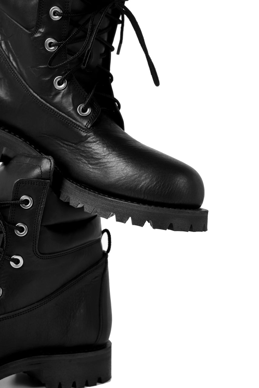 Portaille exclusive LEX-W20 TREK Laced Boots / VACCHETTA SMOOTH (BLACK)