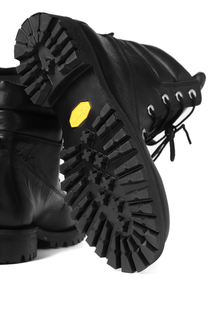 Portaille exclusive LEX-W20 TREK Laced Boots / VACCHETTA SMOOTH (BLACK)