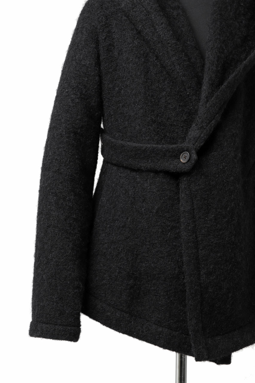 forme d'expression exclusive Hooded Cardigan Short-Coat (Black)